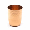 Koperen Beker Versiering Gehamerd (350 ml)